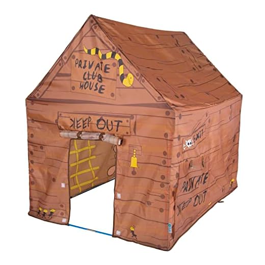 Pacific Play Tents 60801 Kids Club House Playhouse, 50" x 40" x 50" New Size