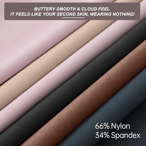 LetsJoli Wireless Seamless Bras for Women No Underwire Push Up Scalloped V Neck Full Coverage Support Bralettes Everyday Bras Coffee - Image 7