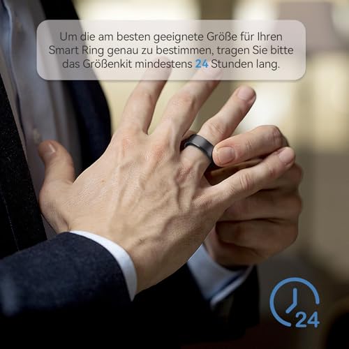 RingConn Gen 2 Smart Ring Wählen Sie aus 9 Größen (Größe 6–14) | Finden Sie die perfekte Größe für Ihren Smart Ring （Sizing Kit, 6-14）