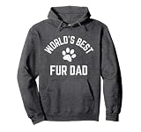 Best Fur Dad Ever Vintage Retro Dog and Cat Daddy Pullover Hoodie