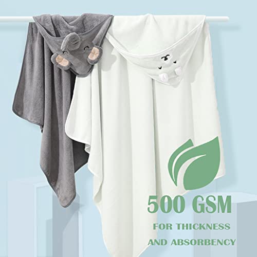 Yecelinst Urseory 2 Pack Hooded Baby Towels thumb #4