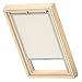 VELUX Original Cortina de Oscurecimiento para Ventanas de Techo M04 / 304/1 / MK34, Beige con guía Lateral Gris