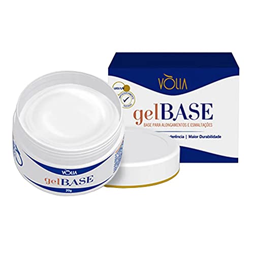 KIT VOLIA 2UN GEL BASE BLINDAGEM ALONGAMENTO ESMALTAÇÃO 20G