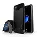 iPhone 7 Case, Tomtoc Dual Layer Shockproof Hybrid Armor Protective Case Cover with Card Slot Holder and Kickstand for iPhone 7 (2016) - Black