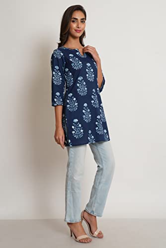Image of COTLAND Fashions Jaipuri Cotton Printed Short Kurti for Women