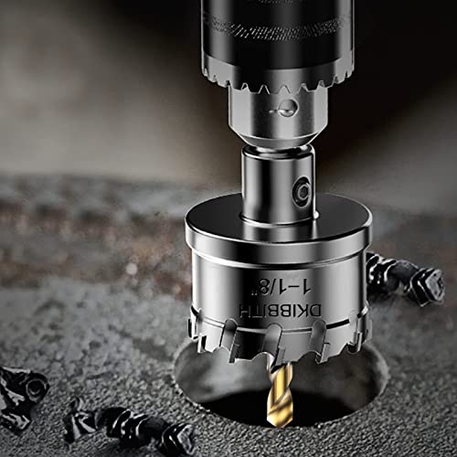 Dkibbith 7 Pcs Tct Hole Saw Kit, Tungsten Carbide Tipped Hole Cutters Set Heavy Duty For Stainless Steel Hard Metal Wood Plastic, Dia Black #TOP6