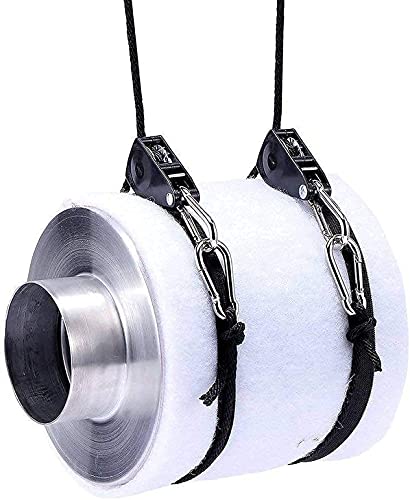 Rope Ratchet 1/8 Ratchet 4 PAK with Spring Clips (2 Pair)… Black