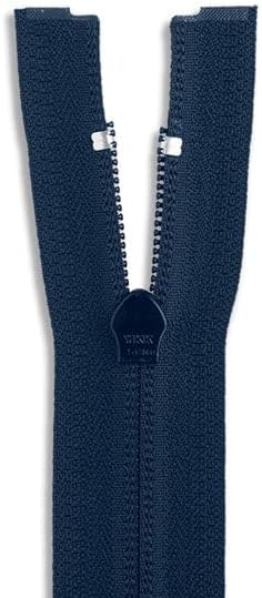 Navy 24-inch Nylon Coil Jacket Zipper – Separating (Open-End) Zipper for Coats, Jackets, and Outdoor Gear