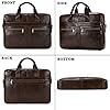 newsbirds Laptop Bag for Men, 15.6 inch Men Briefcase Computer Sleeve Case Leather Shoulder Messenger Bag Briefcase for Men Women Travel Outdoor Business Office Hangbag Laptop, Brown #5
