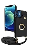 シズカウィル iPhone12 mini ケース ショルダー カバー ショルダーストラップ アイファンデ5 ショルディー フルール 1個入り カフェブラック
