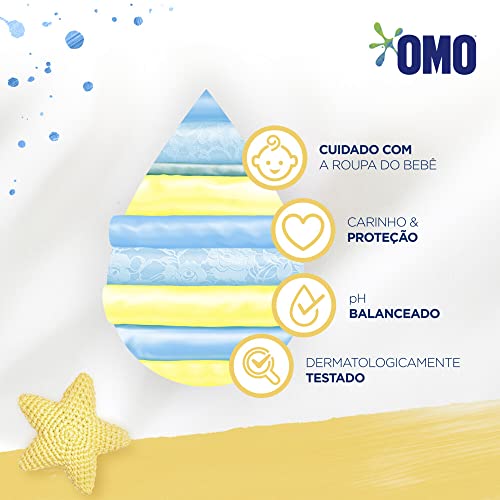 OMO Sabão Líquido Roupas Finas E Delicadas Bebê 900Ml