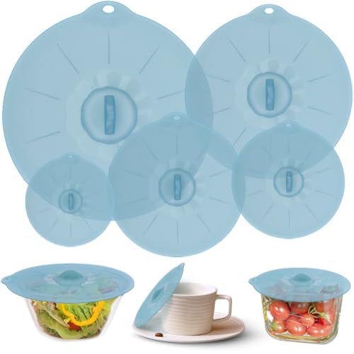 Silicone Bowl Covers - Silicone Covers for Food Storage Lids for Pots and Pans BPA Free Bowl Lids Universal Lid for Pots and Pans Microwave Food Cover for Cooking