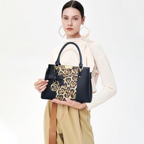 kkxiu 3 zippered compartments purses and handbags for women top handle satchel shoulder ladies bags