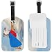 Produktbild Carneg EIN Superheld Bulldogge Fly In The Sky Leder Reisegepäckanhänger Set Lustige personalisierte PU-Tasche Kofferetiketten mit Gurt Kabel Ausweis