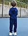 Arshiner Hoodies and Fashion Sweatpants Tracksuit for Boys Girls Navy Blue
