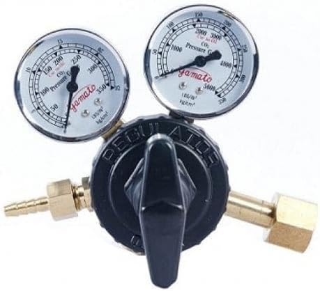 WELDMATE REGULATOR CO2 SINGLE STAGE DOUBLE GAUGE MAKE YAMATO