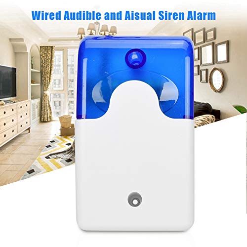 12V Wired Indoor, Siren Sound Alarm LED Warning Audible and Aisual Anti Theft Alarms for Home Security System - Image 3