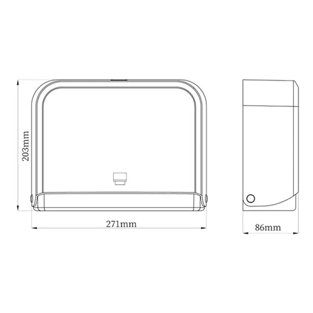 BKEKM Dispenser Salviette Dispenser di Asciugamani di Carta con Serratura Dispenser di Asciugamani di Carta Impermeabile Porta Asciugamani di Carta a Parete per la casa Commerciale Moda