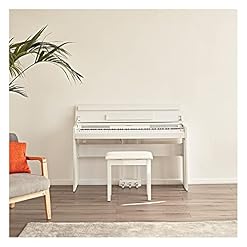 Piano numérique compact à 88 touches avec pédale DP-12 par Gear4music Blanc - Les Beatles, Paul McCartney, John Lennon, RIngo Starr, George Harrison Piano numérique compact à 88 touches avec pédale DP-12 par Gear4music Blanc – Image 2