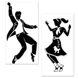 Unbranded 50's Rock & Roll Grease Party Wall Decoration Sock Hop Dancers Add On Props