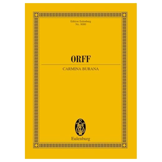 Carmina Burana: Cantiones profanae. Soli (STBar), gemischter Chor (SATB), Kinderchor und Orchester. Studienpartitur.