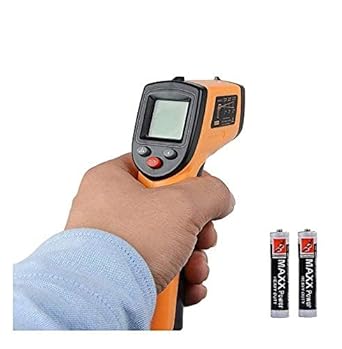 True Sense -50 To +380 Degree Digital Non-Contact IR Infrared Gun Thermometer Laser Point Targeting GM380 Instant Read Thermocouple Handheld Digital LCD Laser Backlight Temperature Tester Pyrometer