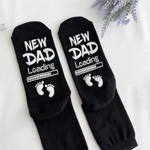 Calcetines para papá regalos día del padre y futuros padres en negro talla única 4