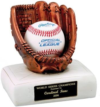 Customizable Baseball Glove and Base Trophy,Includes Personalization