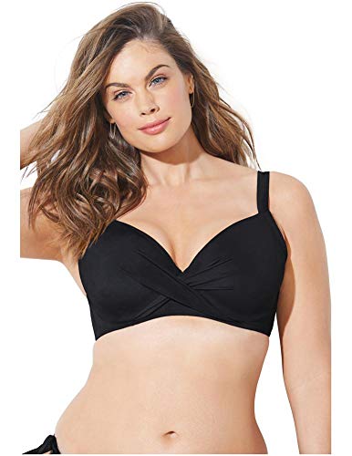 Swimsuits For All Women's Dame Underwire Bikini Top (Plus