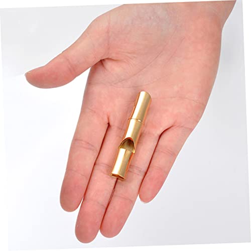 Silbato de emergencia de latón para llavero 2 pcs miniatura 5