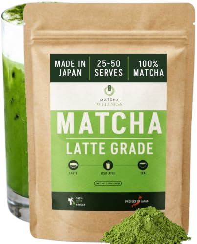 Matcha Wellness Matcha Green Tea Powder Latte Grade 1.76oz