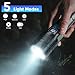 WholeFire Taschenlampe Led Aufladbar, Led Taschenlampe Extrem Hell 30000 lumen, Wiederaufladbare Taschenlampe Batteriebetrieben, IP65 Wasserdicht mit 5 Lichtmodi Zoombar für Camping Notfälle