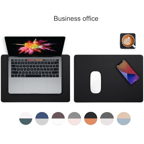 Myir JUN Leather Table Mats and Coasters, Dual-Sided Leather Placemats and Coasters Waterproof Placemats Set of 4 Place Mats Non-Slip Washable Table Mats (Black Black, Set of 4) - Cosy Home Interiors Myir JUN Leather Table Mats and Coasters, Dual-Sided Leather Placemats and Coasters Waterproof Placemats Set of 4 Place Mats Non-Slip Washable Table Mats (Black Black, Set of 4) - Image 6