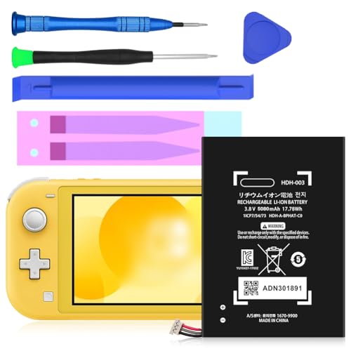 [5080mAh] HDH-003 Battery, Replacement Battery for Nintendo Switch [Upgrade] Ultra High Capacity Li-ion Replacement Battery Compatible with Nintendo Switch Lite,HDH-003 HDH-001 Lite