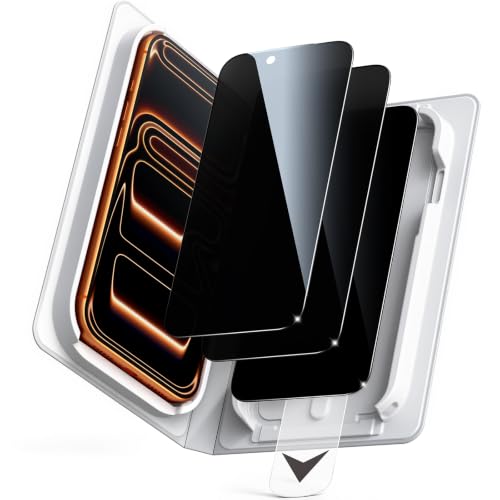 Ussttonic for iPhone 17 Pro Privacy Screen Protector 3 Pack Tempered Glass