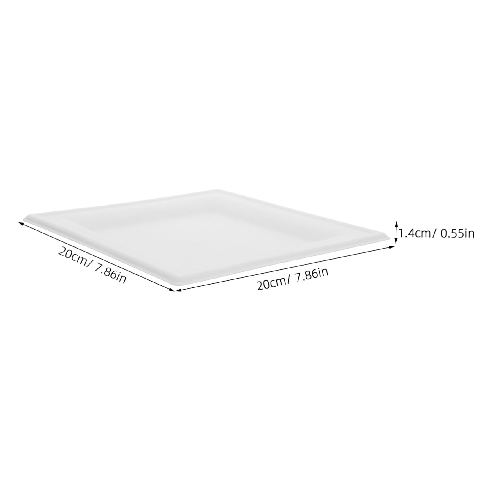 VALICLUD 50piezas Bandeja De Cartón Desechable Para Fiestas Cenas y Reuniones Platos De Papel Para Comida Unidades Color Para Picnic Camping y Celebraciones