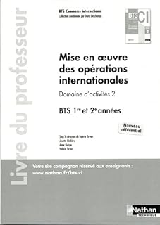 Mise en oeuvre des opérations internationales - BTS CI Professeur 2021