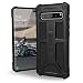 Produktbild Urban Armor Gear Monarch für Samsung Galaxy S10 5G Hülle nach US-Militärstandard (Qi kompatibel, Sturzfest, Verstärkte Ecken, Leder) - schwarz