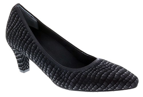 Ros Hommerson Womens Karat Classic Patterned Leather Cushioned Dress Pumps - 2 inch Heel