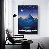 sinyumoney New Zealand Dark Sky Leinwanddrucke, Kunstwerke, 