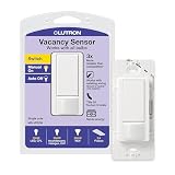 Lutron Maestro Vacancy Motion Sensor Light Switch for Bathroom, Garage, Laundry Room, and Closet, for Any Light Bulbs, Auto Off Only, Single-Pole Only, No Neutral Required, MS-VPS2-WH, White