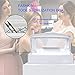 Plastic Sterilizing Tray-Sterilization Tray,Clean Sterilizer Box Storage Organizer for Nail,Tweezers,Hair Salon,Spa & Cutter Manicure Equipment-Clear Lid (Thickened - white)