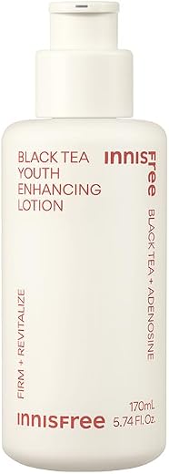 Innisfree Black Tea Youth Moisturiser 50ml | Anti-Aging Korean Skincare for Firming, Nourishing, & Revitalizing, Boosts Sk...