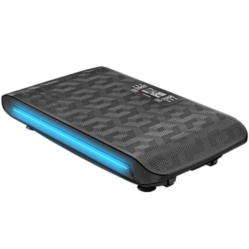 Sportstech sVibe, Plaque Vibrante 4D Maison, 99 Niveaux, avec 1 an d'App STL Incluse, LED Intelligente, Ultra Silencieuse, Design...