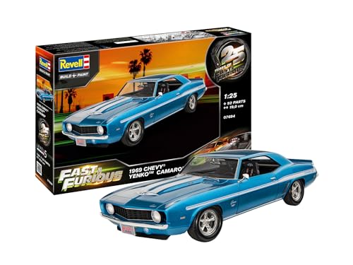 Revell 07694 1969 Chevy Camaro Yenko Fast & Furious Maquette, Incolore