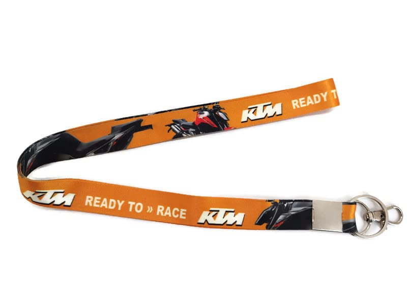 ALTRONA Ktm Ready to Race RC/Duke Bike Lanyard Tag Keychain Key Holder(Orange)