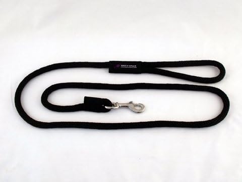Soft Lines P11008BLACK Dog Snap Leash 0.62 in. Diameter by 8 Ft. - Black
