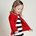 Girls Cardigan Long Sleeve Button Front Solid Sweater Toddler Kids Knitted School Uniform Sweaters (Navy, 4-5 Years)