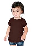 Kavio! Infants Crew Neck Lettuce Edge Short Sleeve
