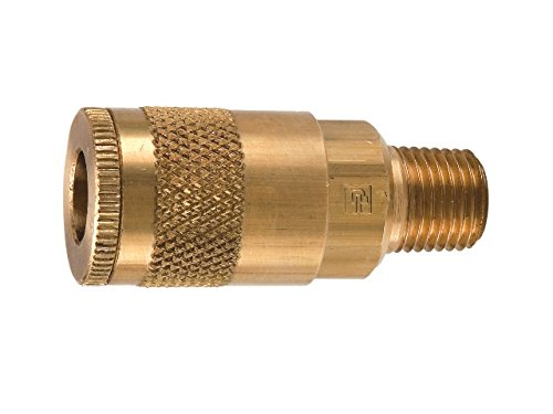 Parker B14 Coupler Body, Brass, MNPT, 3/8 in. Pipe